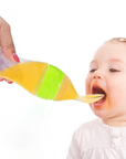 Baby Silicone Squeezing Feeding Bottle