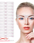 12Pcs/set Reusable Eyebrow Stencils Eye Brow Drawing Guide